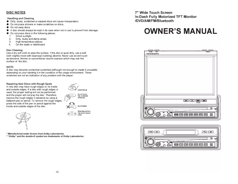 Page n°1 - Manuel utilisateur Soundstream VIR-7870NRB