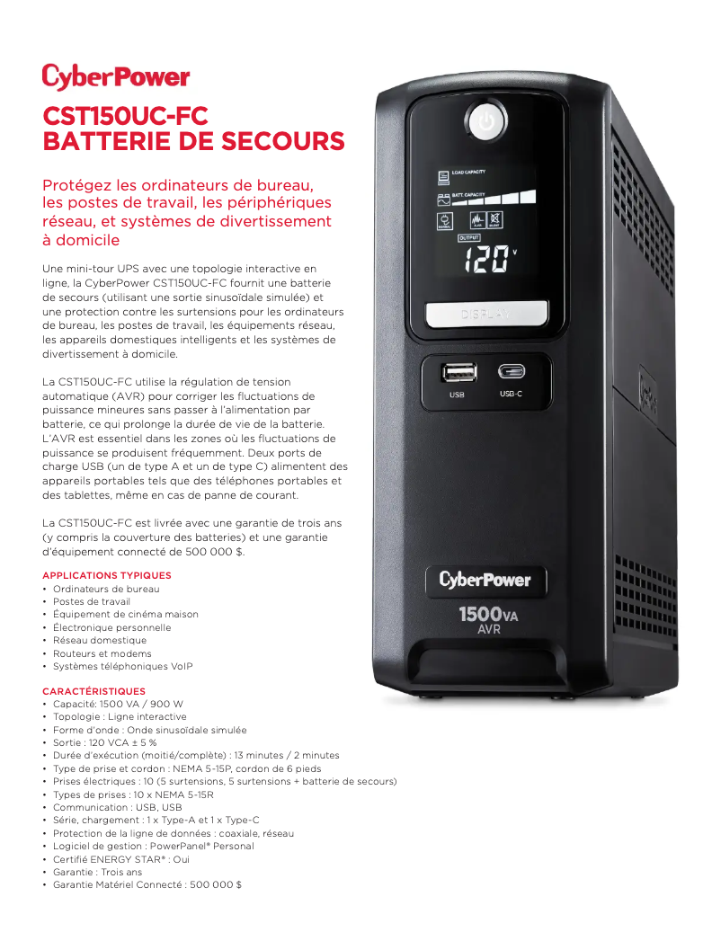 Image de la première page du manuel de l'appareil CST150UC-FC