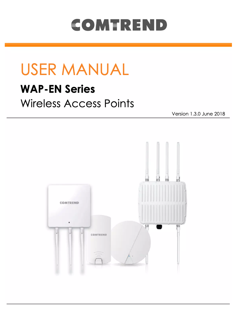 Image de la première page du manuel de l'appareil WAP-EN900R