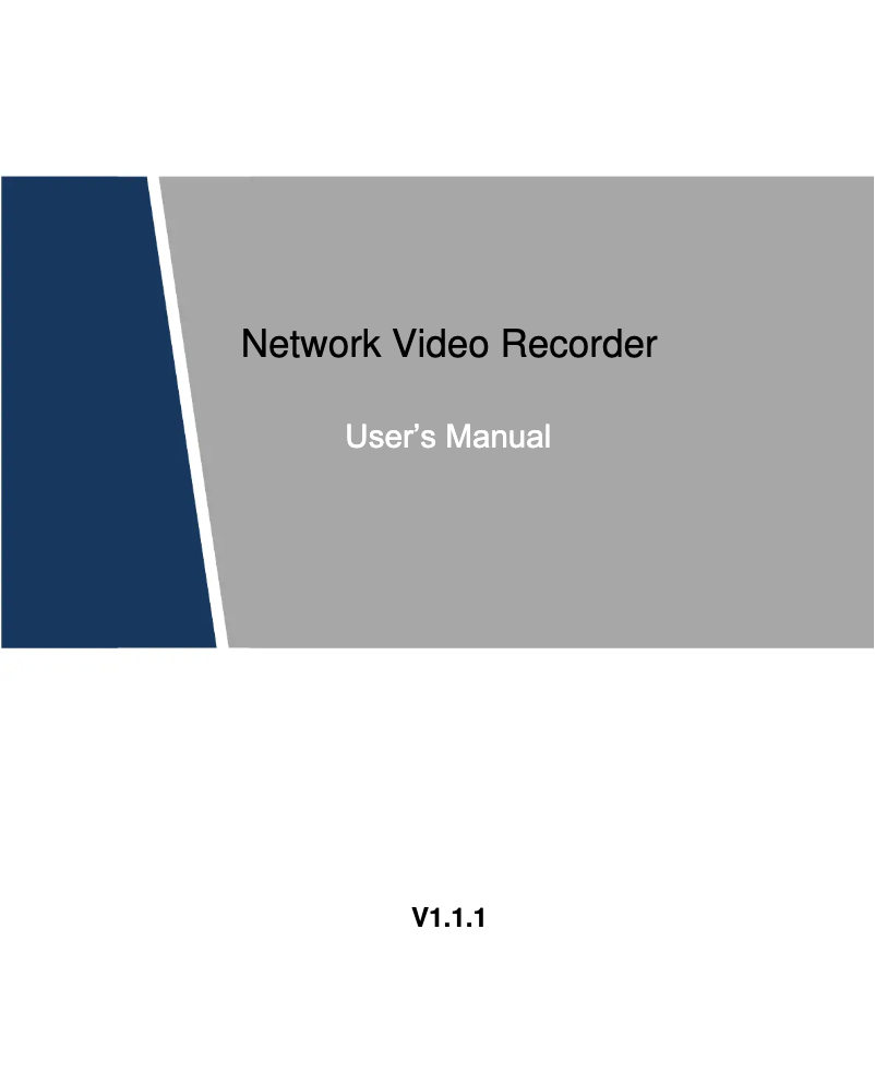 Page n°1 - Mode d'emploi Dahua Technology EZ-IP NVR1B04HS-4P
