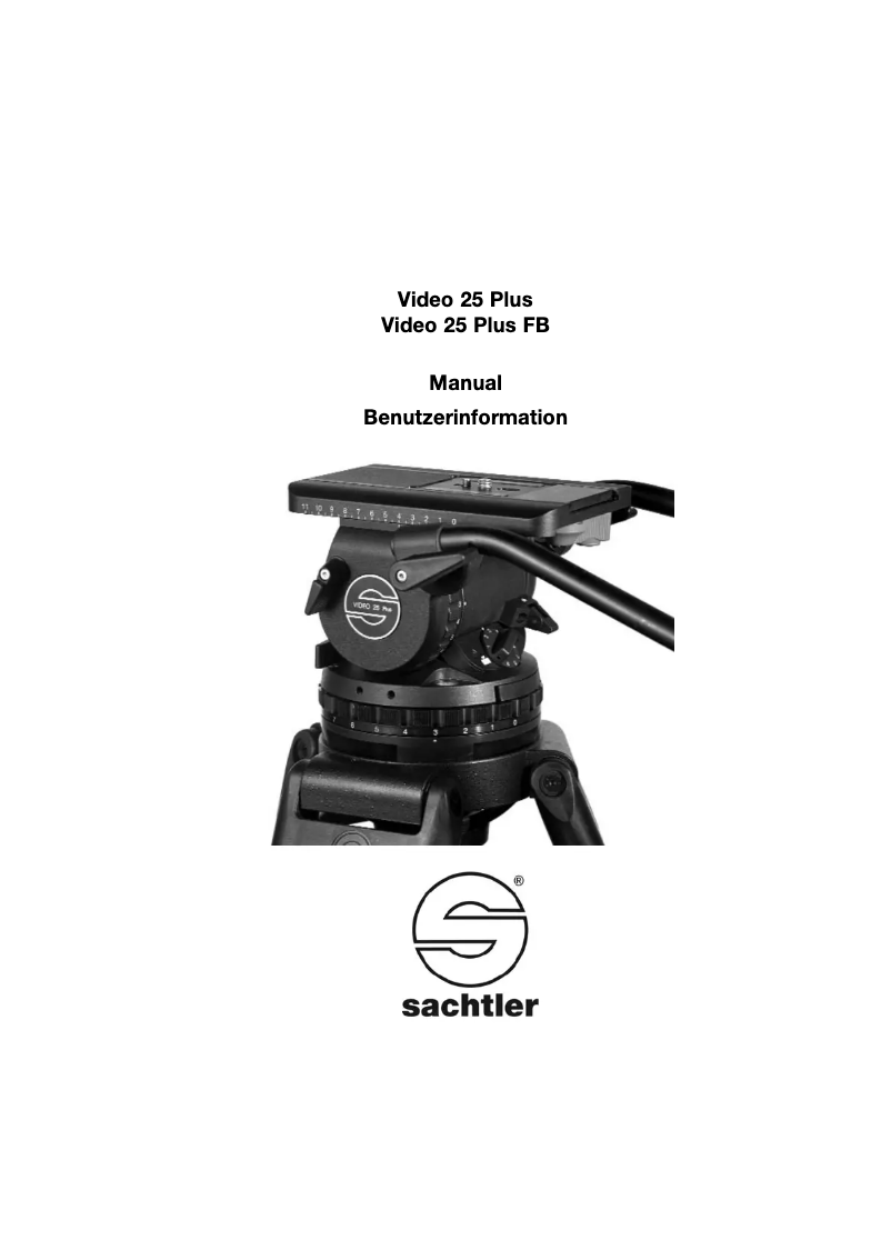 Page 1 de la notice Manuel utilisateur Sachtler System 25 EFP 2 MCF