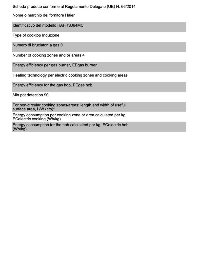 Image de la première page du manuel de l'appareil HAIFB54CIRS