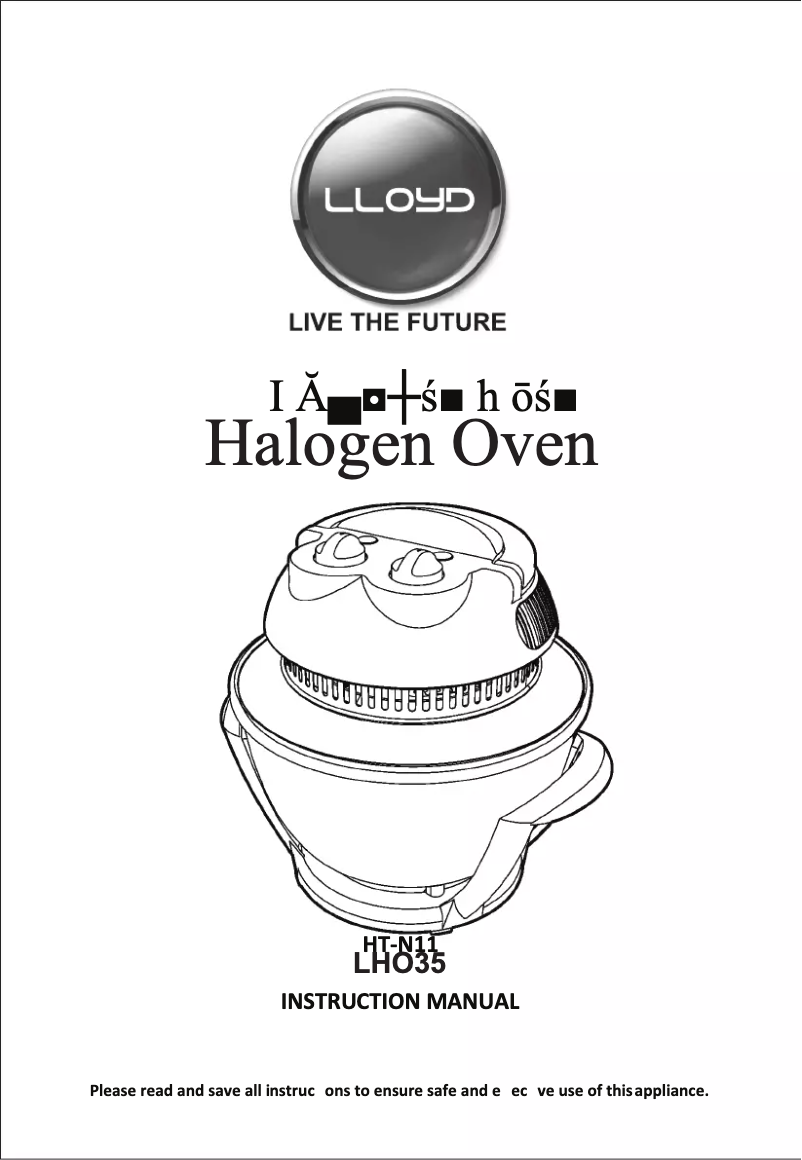 Page 1 de la notice Manuel utilisateur Lloyd LHO35