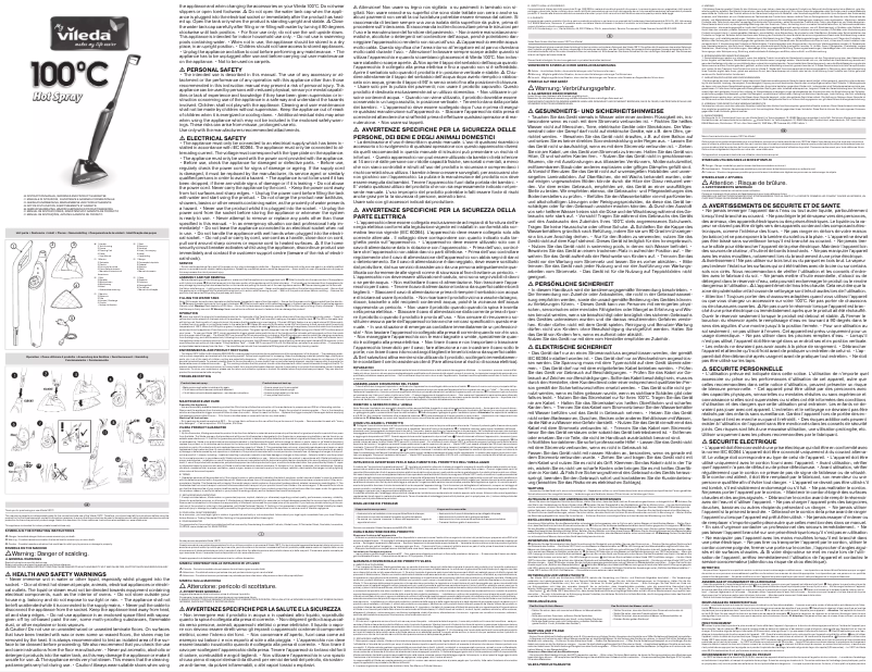 Page 1 of the manual User Manual Vileda 100°C Hot Spray