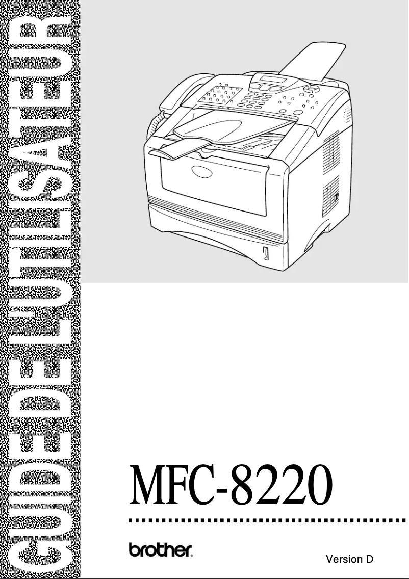 Page 1 de la notice Manuel utilisateur Brother MFC-8220