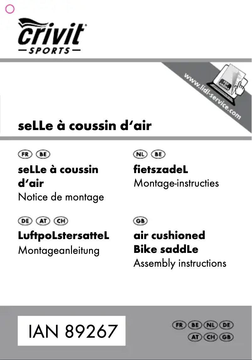 Image de la première page du manuel de l'appareil IAN 89267