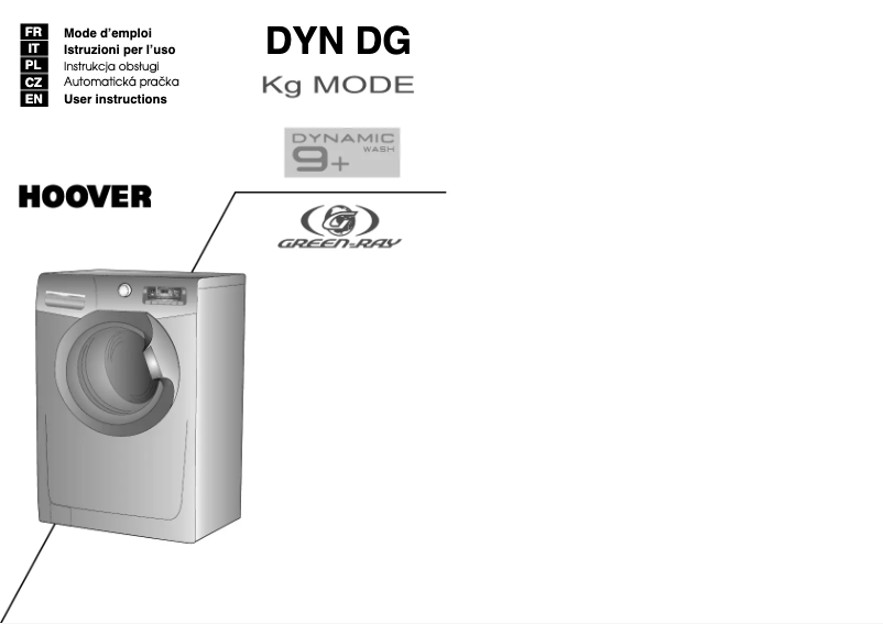 Image de la première page du manuel de l'appareil DYN 9124DG/L-S