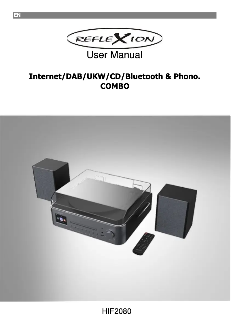 Página 1 del manual Manual de usuario Reflexion HIF2080