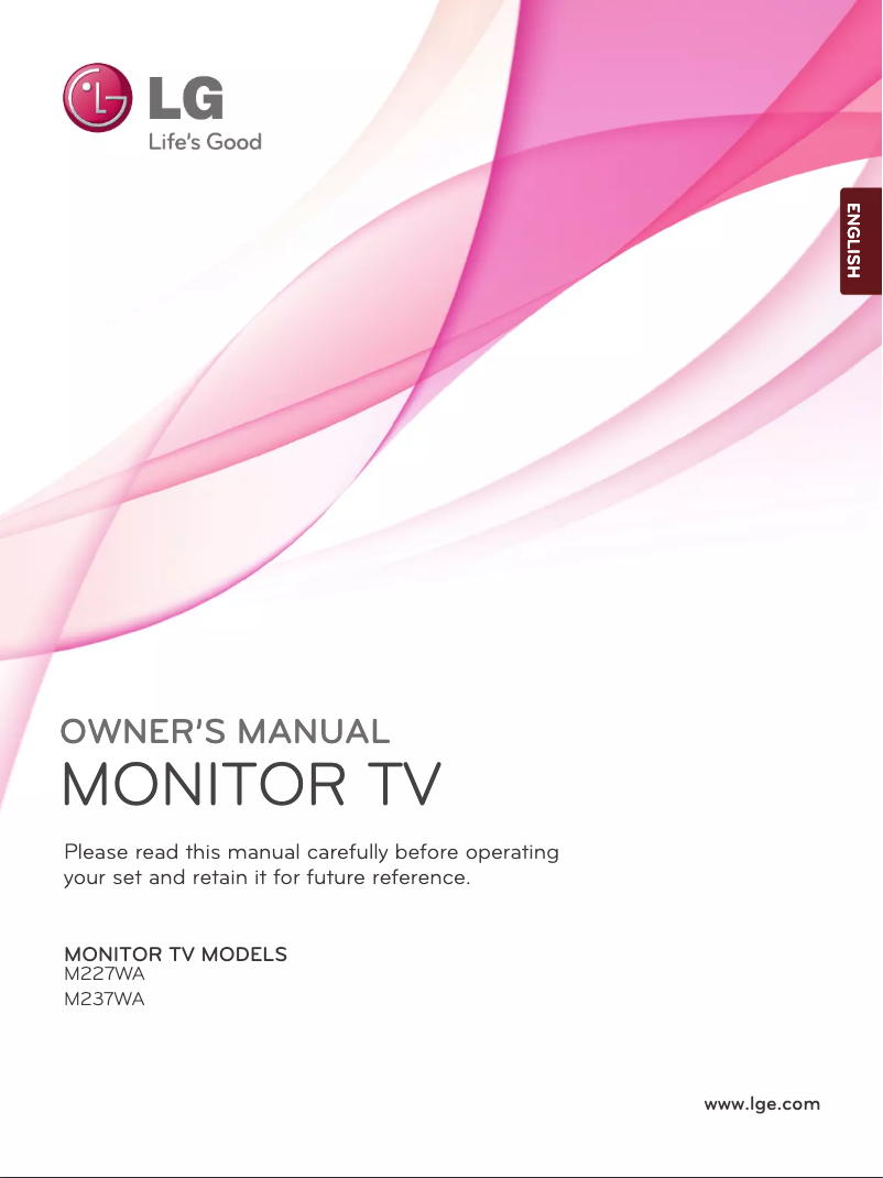 Page n°1 - Manuel utilisateur LG M237WA
