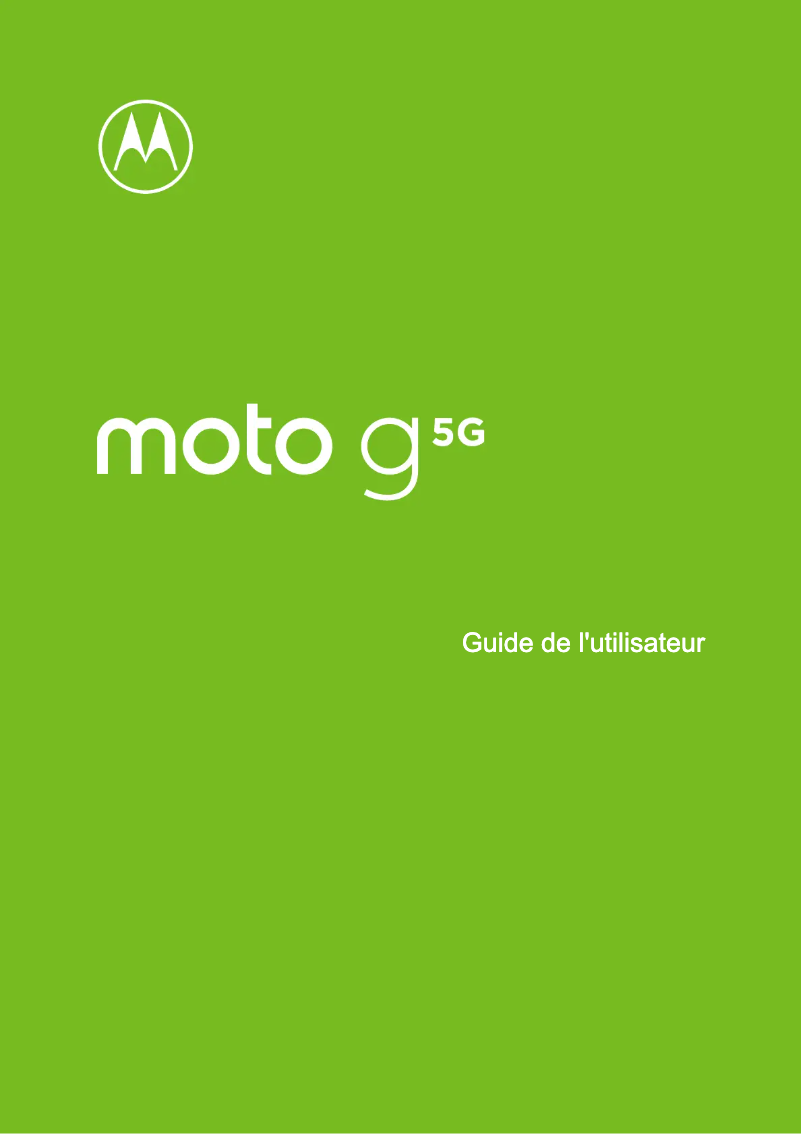 Page n°1 - Manuel utilisateur Motorola Moto G