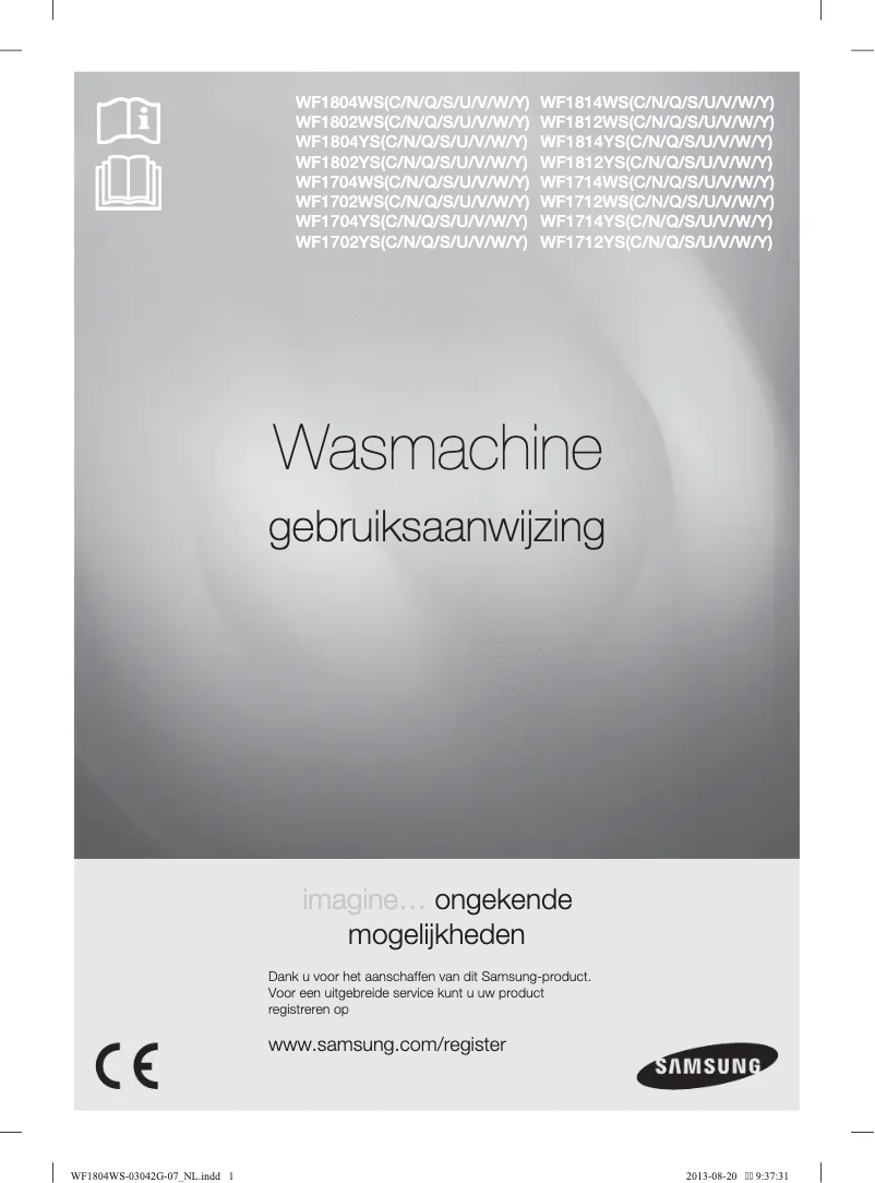 Page n°1 - Manuel utilisateur Samsung WF1704YSW