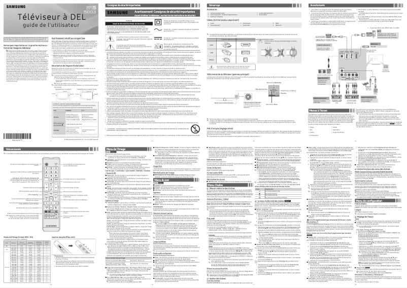 Image de la première page du manuel de l'appareil UN40H5003BF