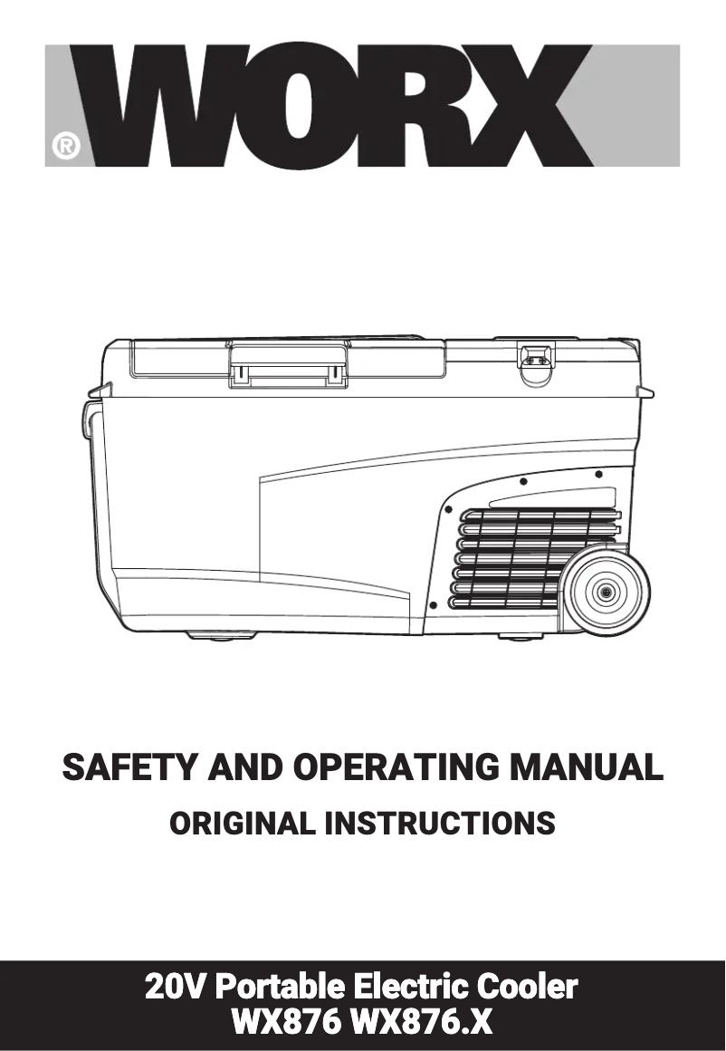 Image de la première page du manuel de l'appareil WX876.9