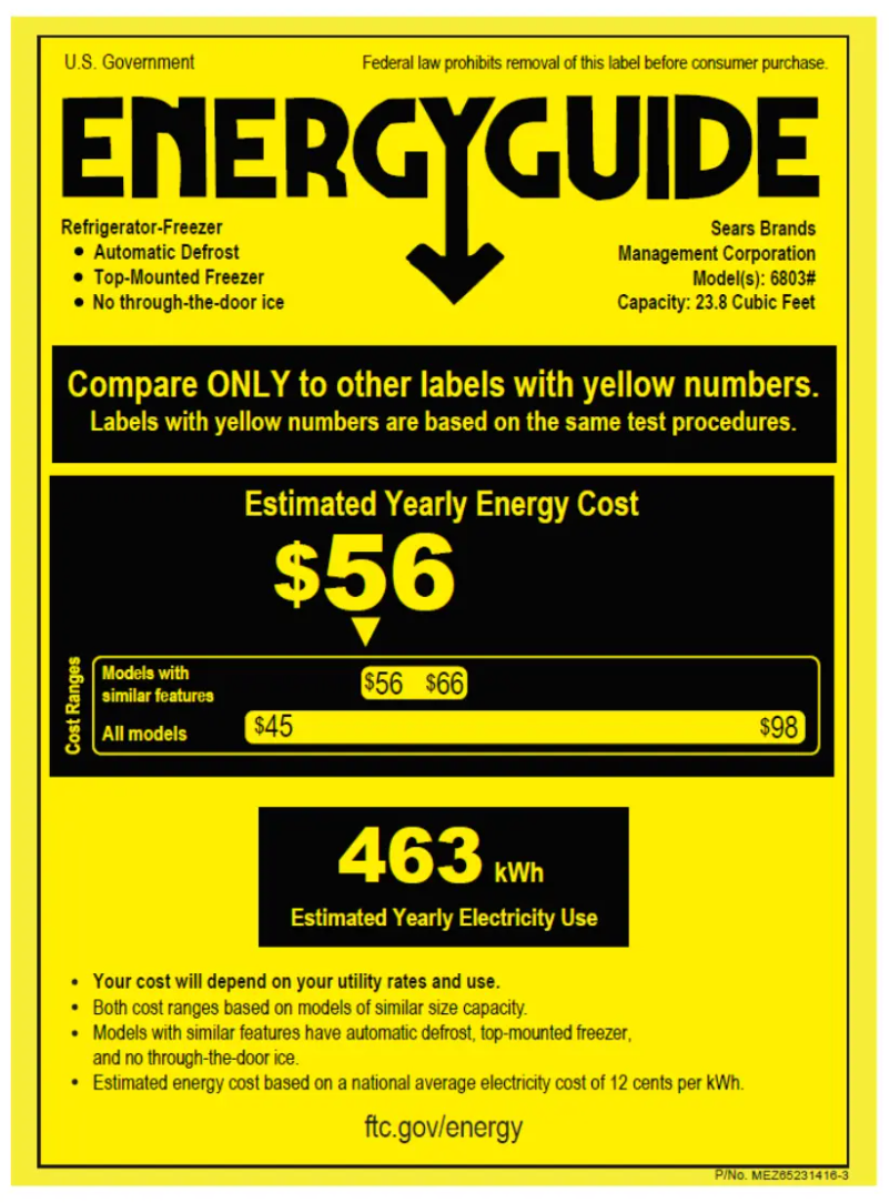 Page 1 de la notice Manuel utilisateur Kenmore 68032
