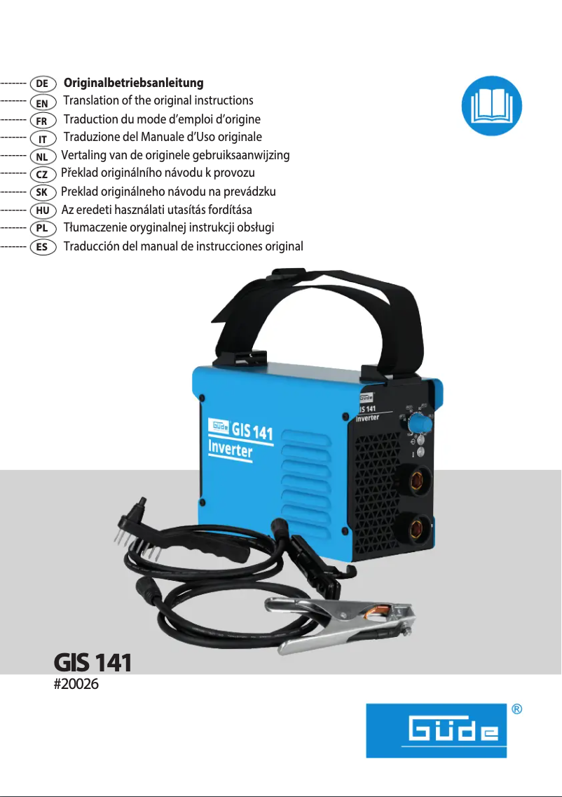 Page 1 de la notice Manuel utilisateur Güde GIS 141
