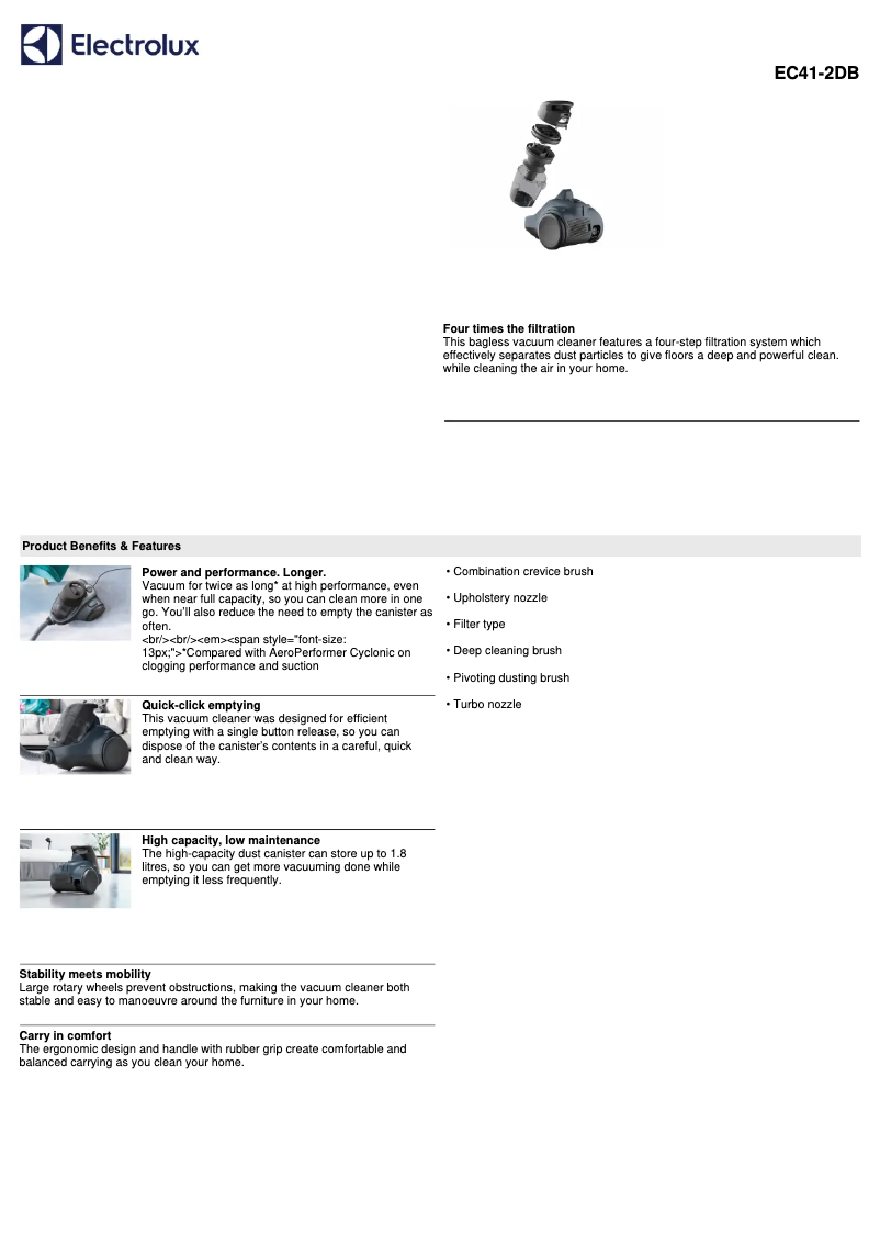 Image de la première page du manuel de l'appareil Ease C4