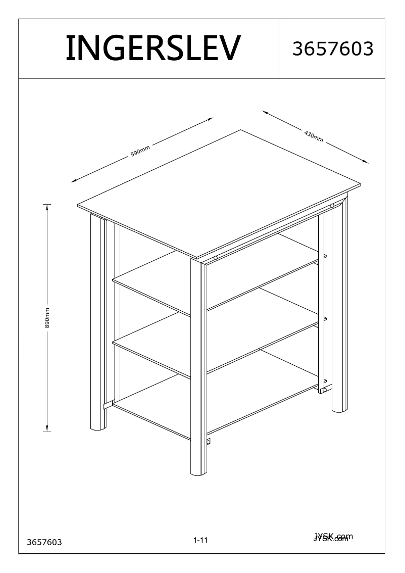 Image de la première page du manuel de l'appareil Ingerslev (59x89x43)