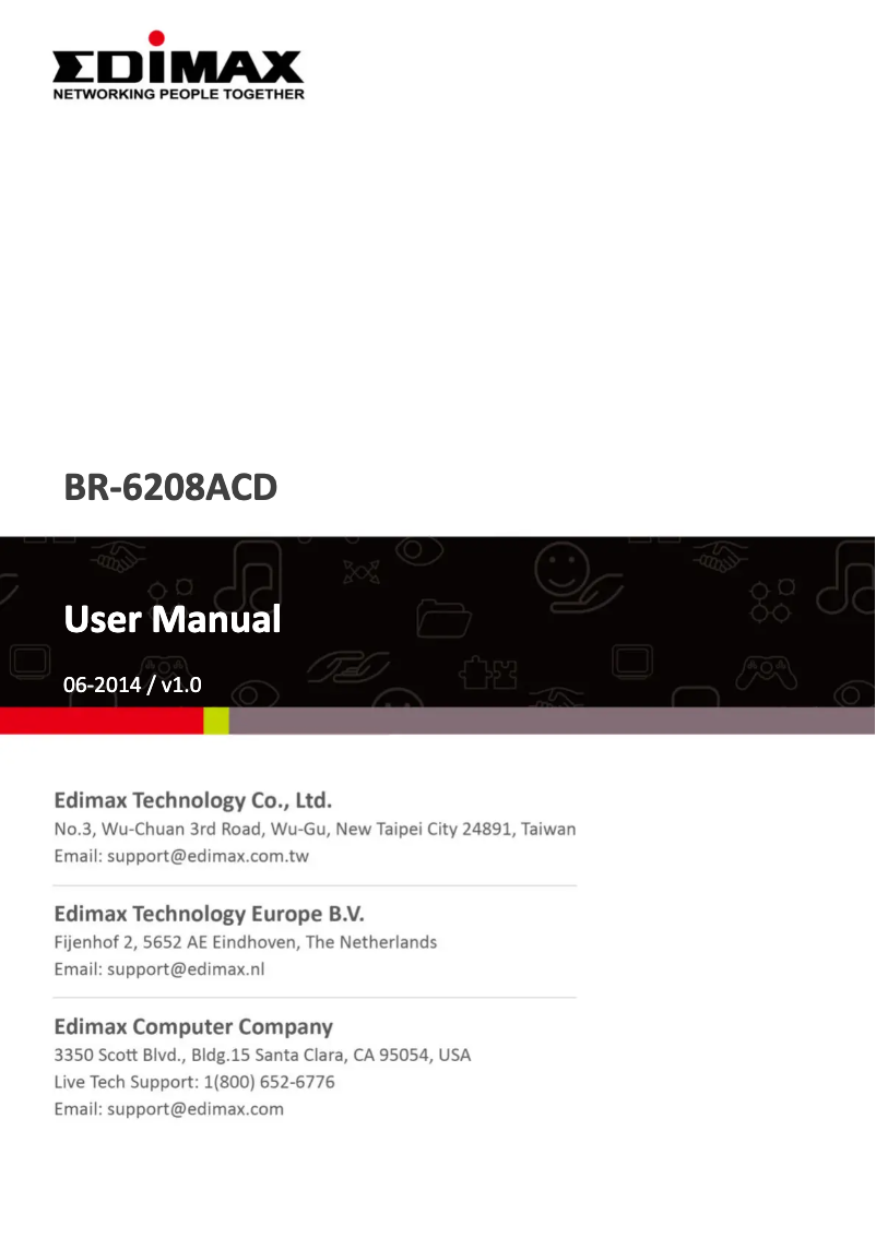 Imagen de la primera página del manual del dispositivo BR-6208ACD