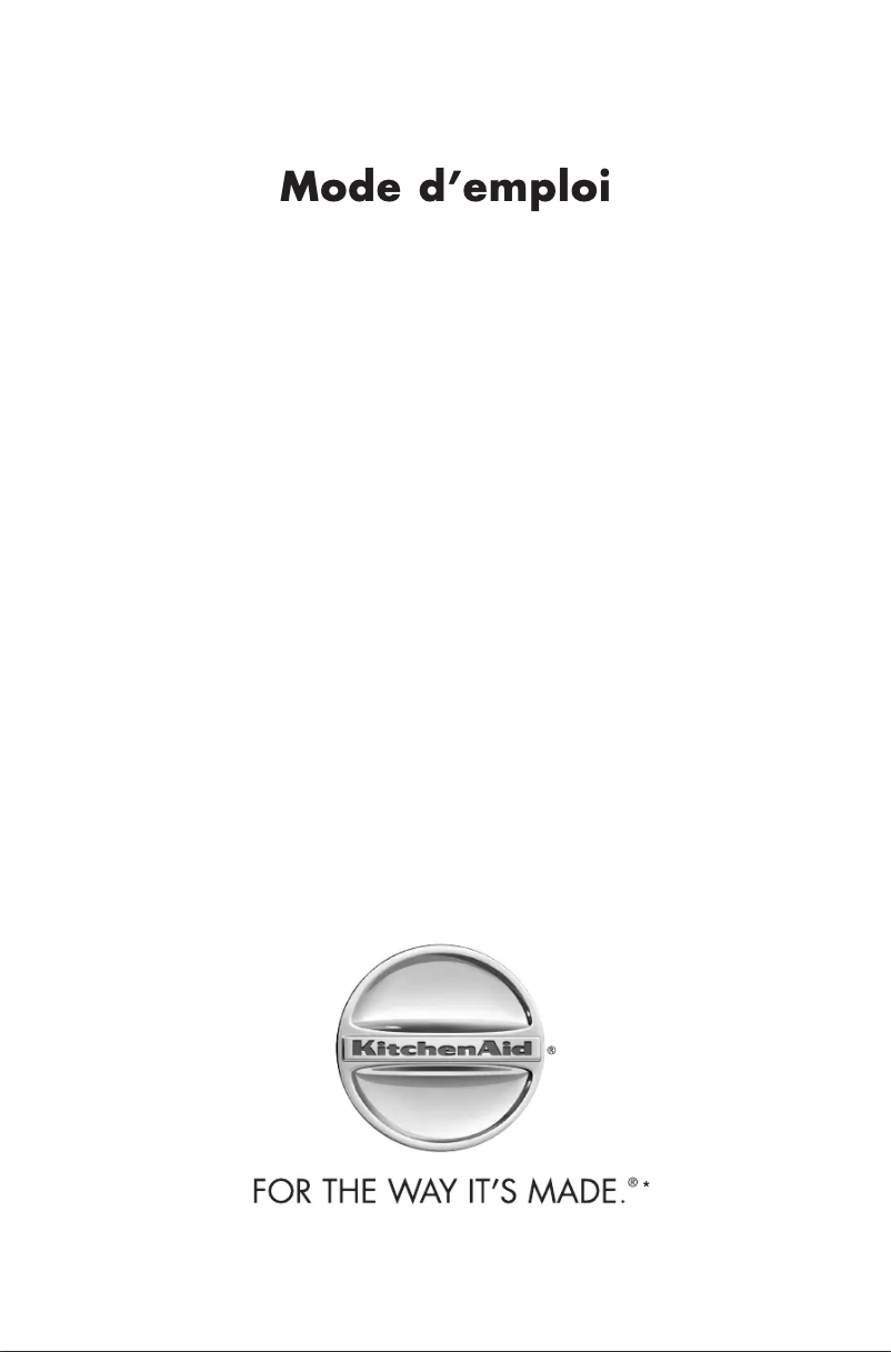 Page n°1 - Manuel utilisateur KitchenAid KSDX 2940