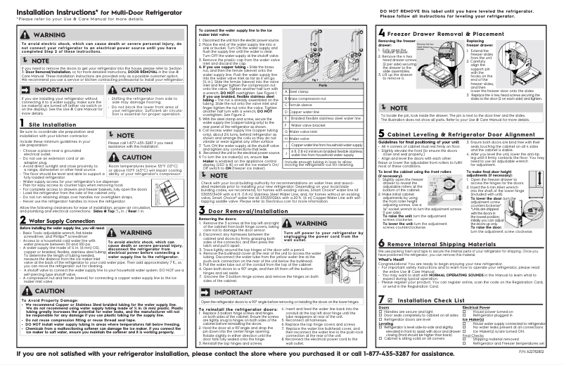 Image de la première page du manuel de l'appareil FRFN2813AF