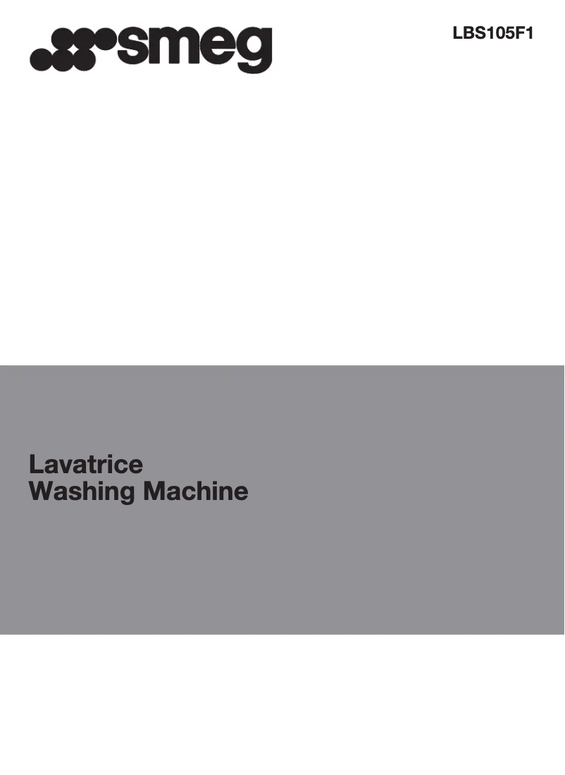 Página 1 del manual Manual de usuario Smeg LBS105F1