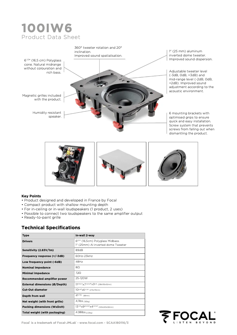 Imagen de la primera página del manual del dispositivo 100 IW 6