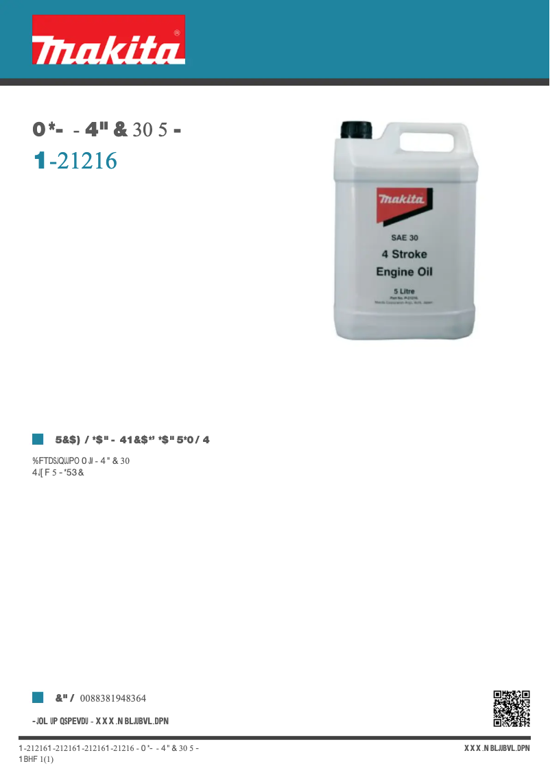 Image de la première page du manuel de l'appareil P-21216