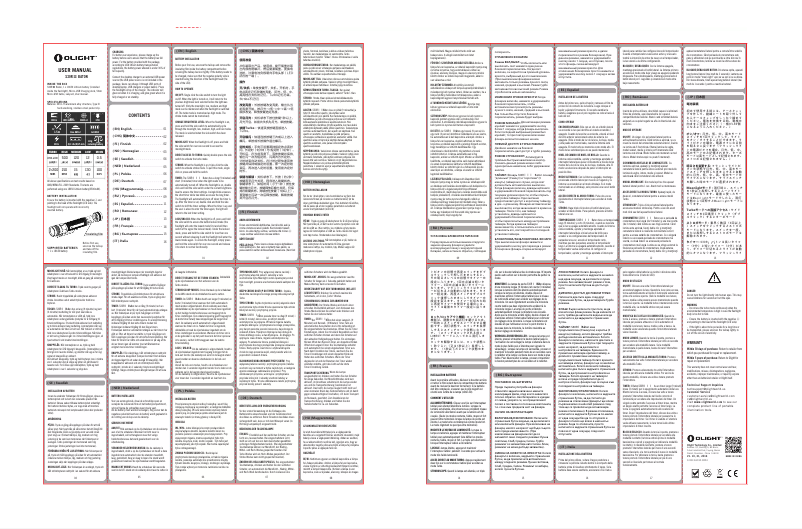 Image de la première page du manuel de l'appareil S30RIII Baton