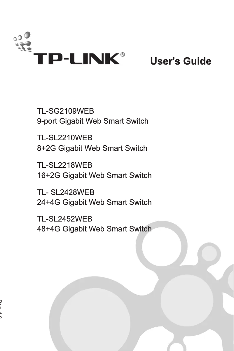 Image de la première page du manuel de l'appareil JetStream Smart TL-SL2428WEB