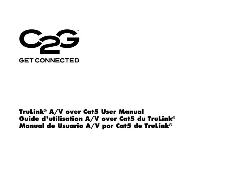 Page n°1 - Manuel utilisateur C2G Trulink 29214
