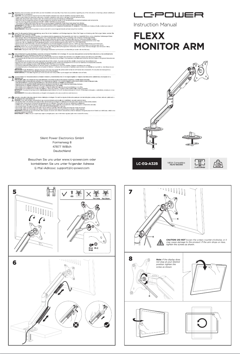 Page 1 de la notice Manuel utilisateur LC-Power LC-EQ-A32B