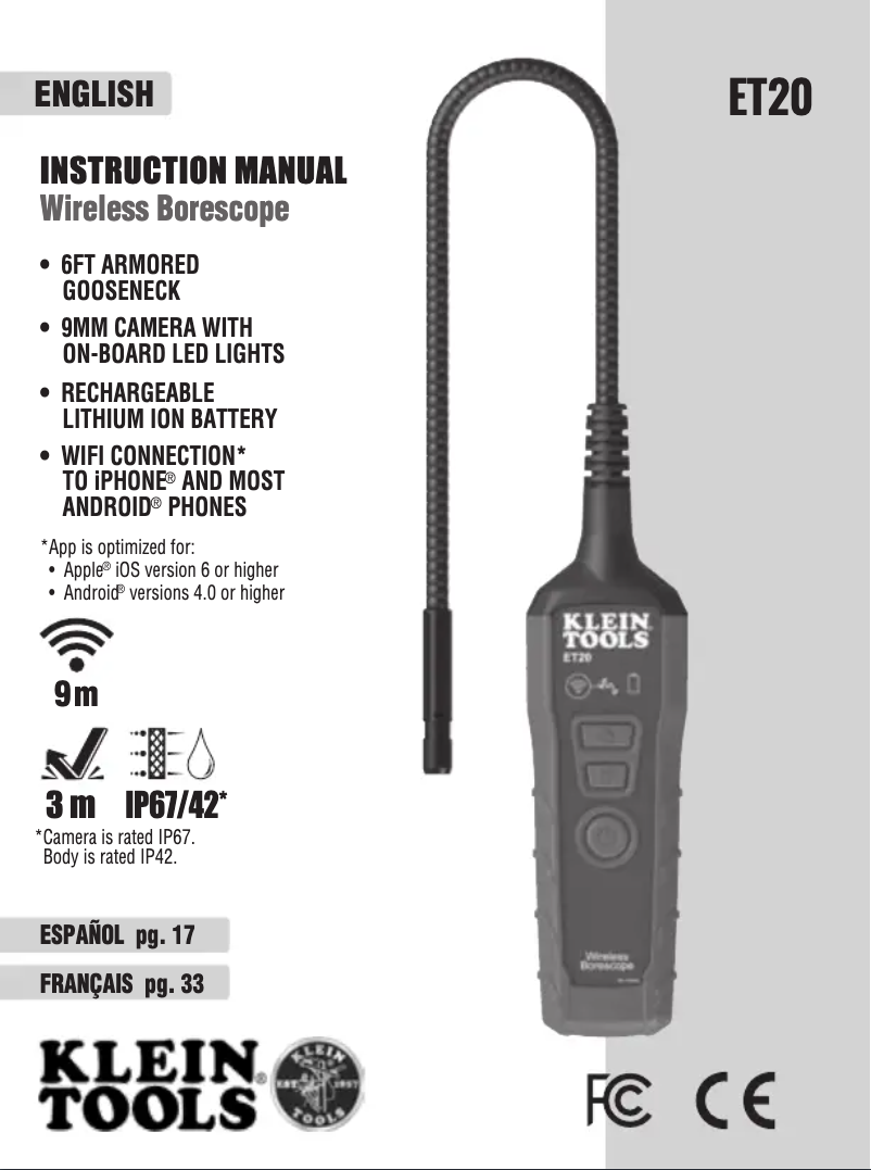 Imagen de la primera página del manual del dispositivo ET20