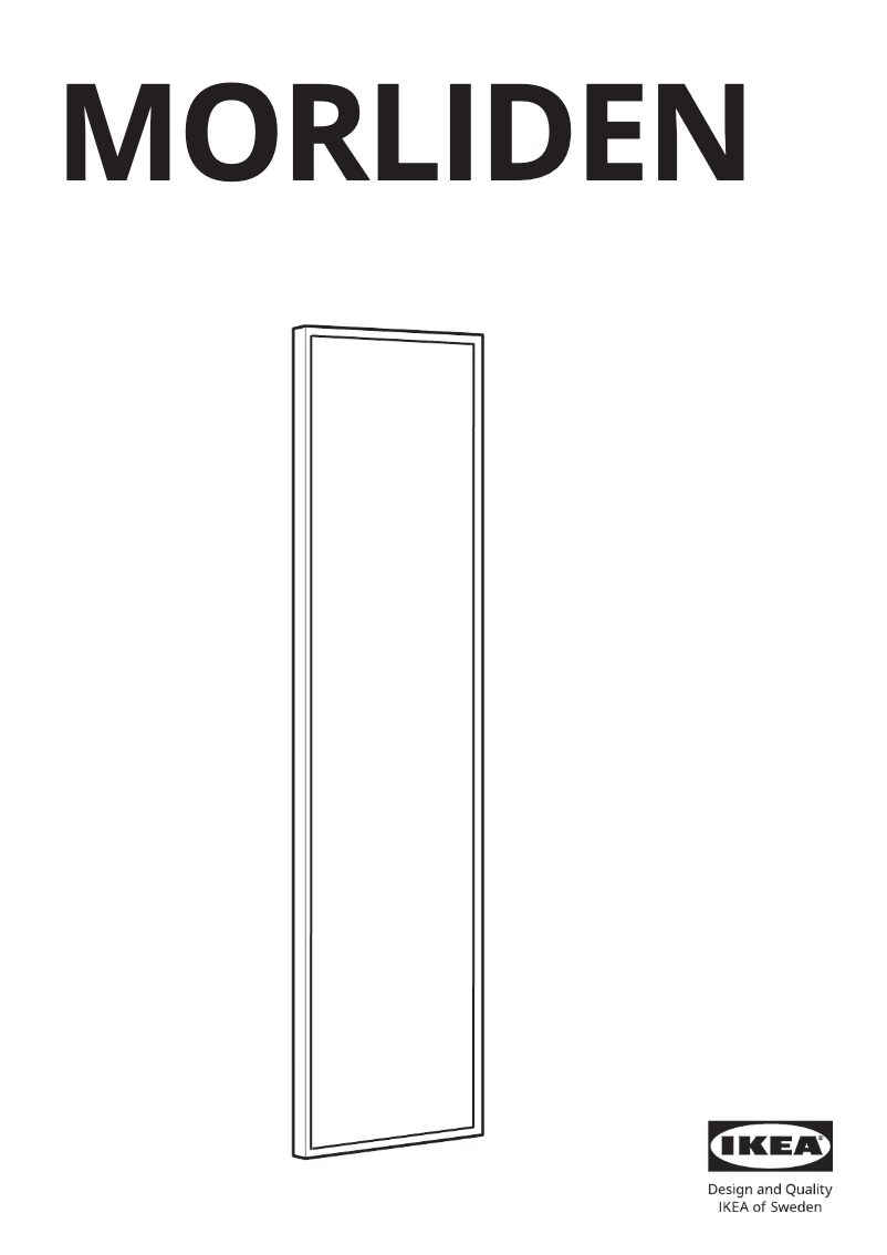 Image de la première page du manuel de l'appareil MORLIDEN