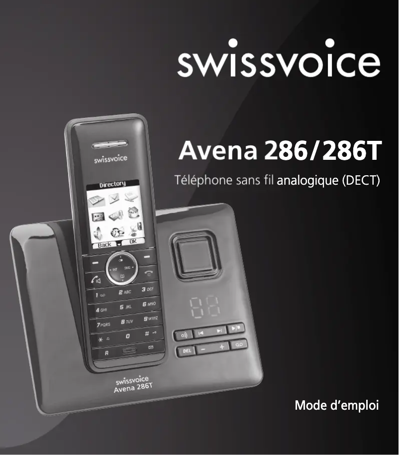 Page n°1 - Manuel utilisateur Swissvoice Avena 286