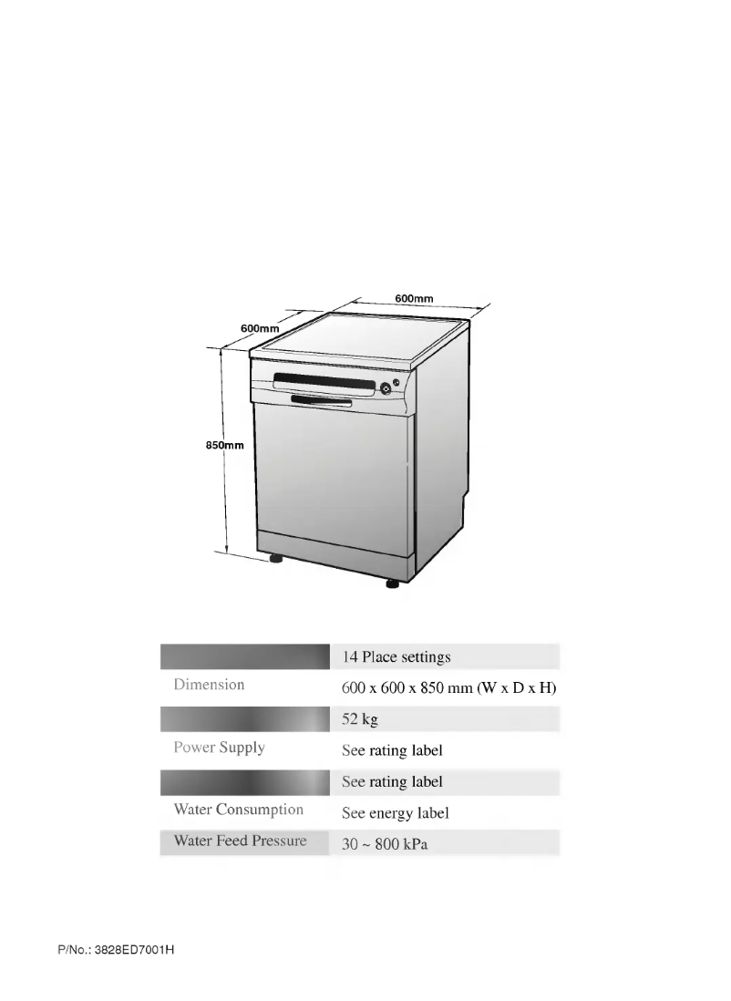 Page 1 de la notice Manuel utilisateur LG LD-14AT1