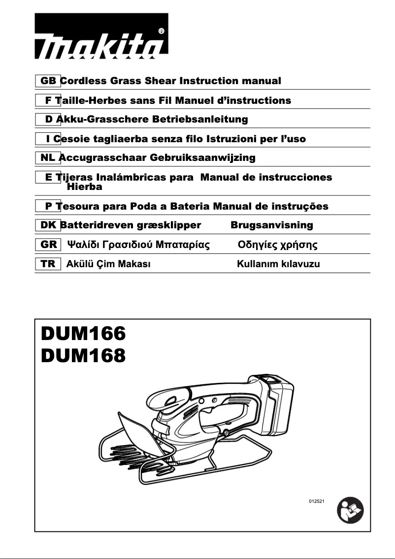 Page n°1 - Manuel utilisateur Makita DUM166RF