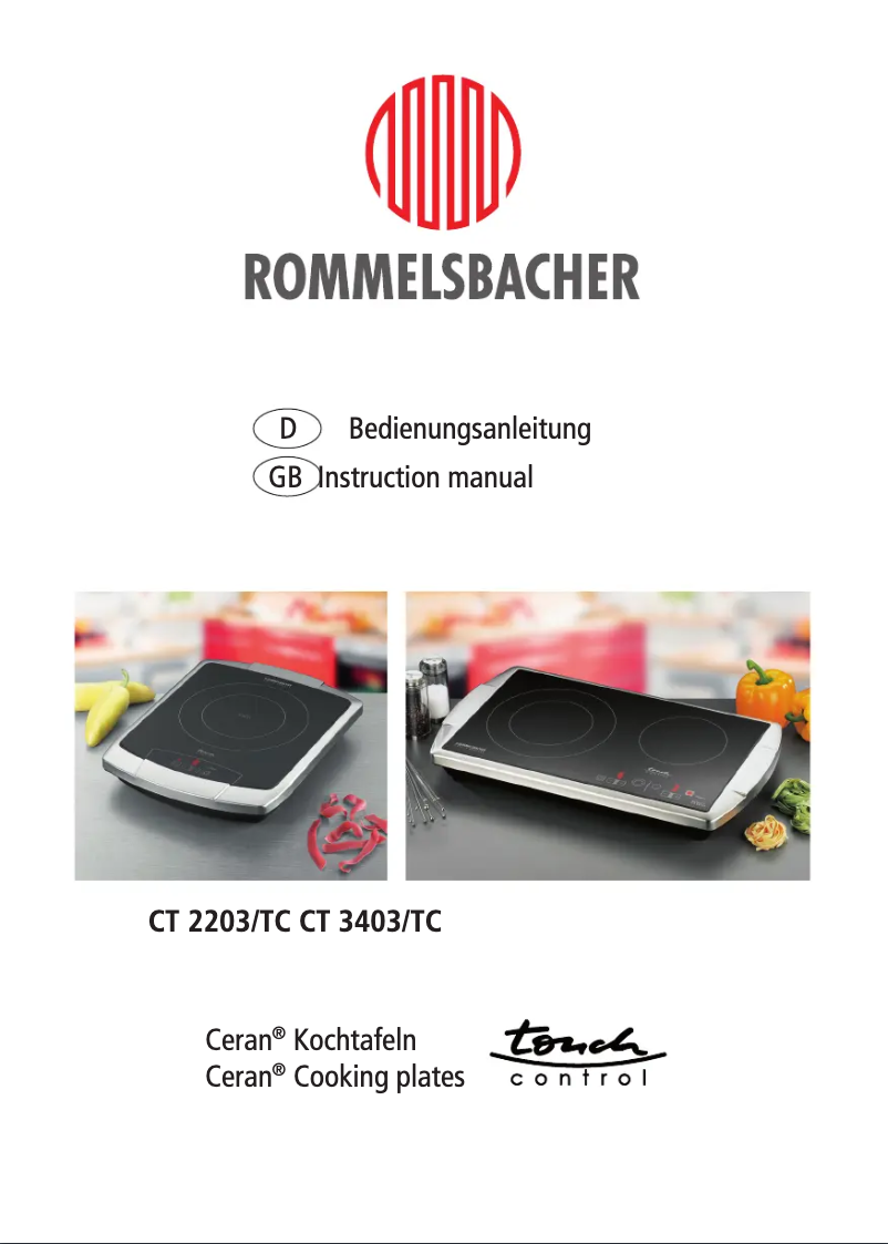 Página 1 del manual Manual de usuario Rommelsbacher CT 3403/TC