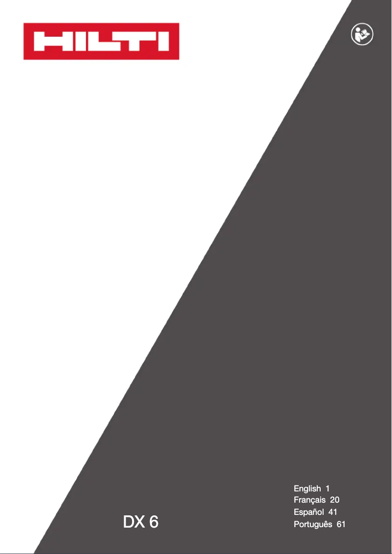 Image de la première page du manuel de l'appareil DX 6