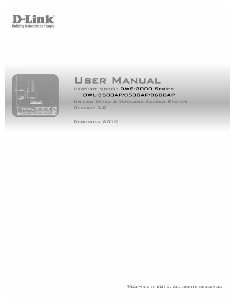 Page n°1 - Manuel utilisateur D-Link DWS-3024L