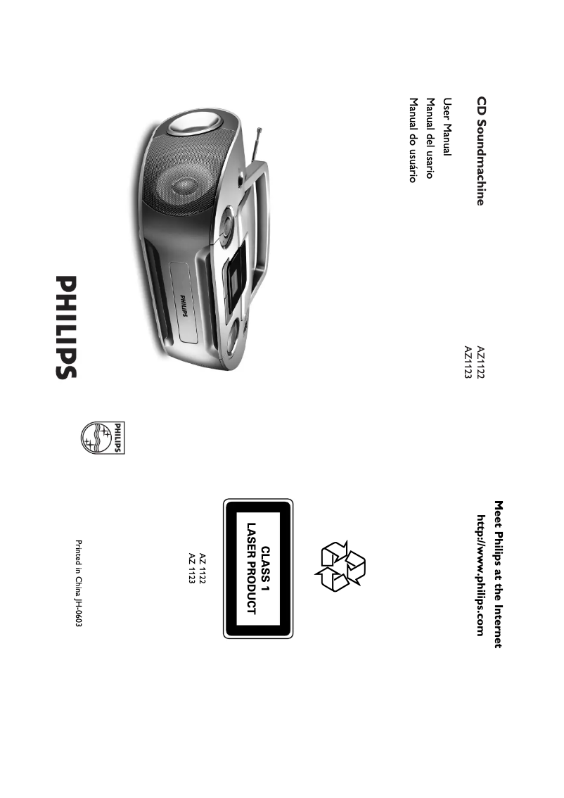 Image de la première page du manuel de l'appareil AZ1122