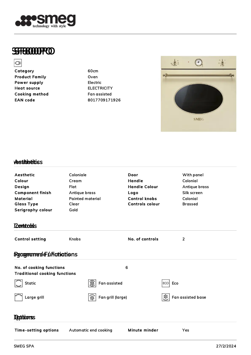 Image de la première page du manuel de l'appareil SF800PO