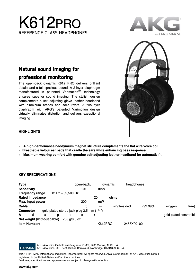 Image de la première page du manuel de l'appareil K612 PRO