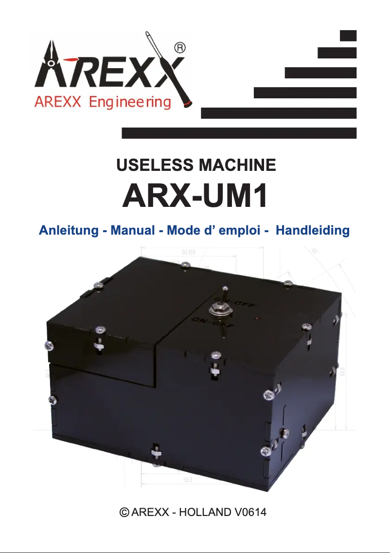 Image de la première page du manuel de l'appareil ARX-UM1