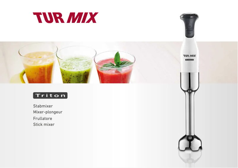 Page n°1 - Manuel utilisateur Turmix Triton