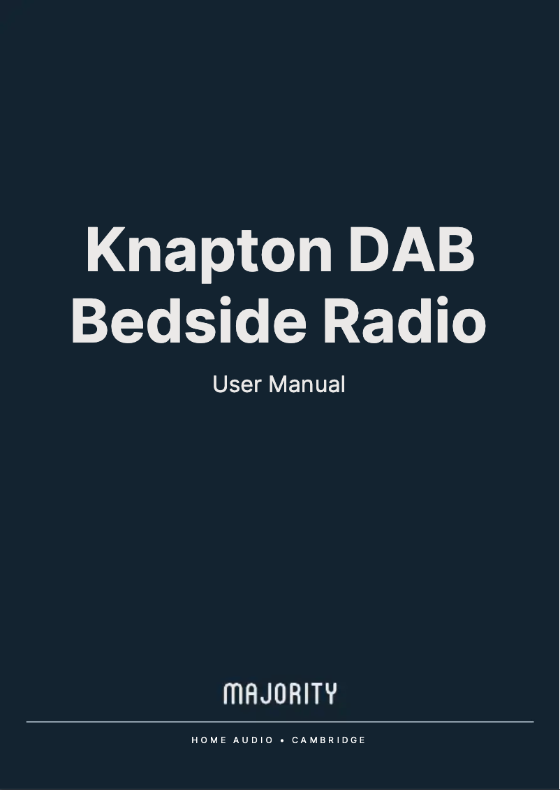 Page n°1 - Manuel utilisateur Majority Knapton