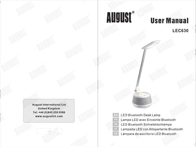 Imagen de la primera página del manual del dispositivo LEC630