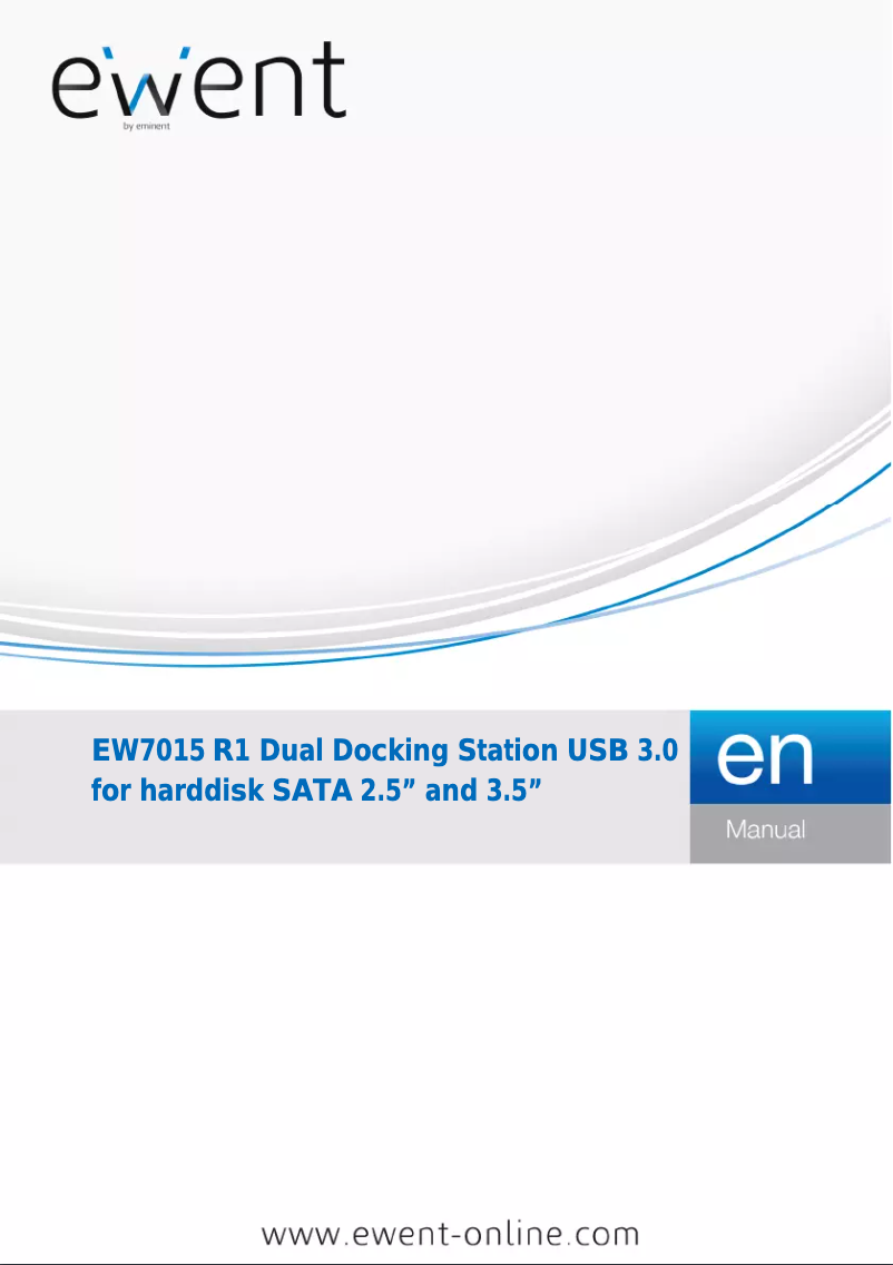 Image de la première page du manuel de l'appareil EW7015