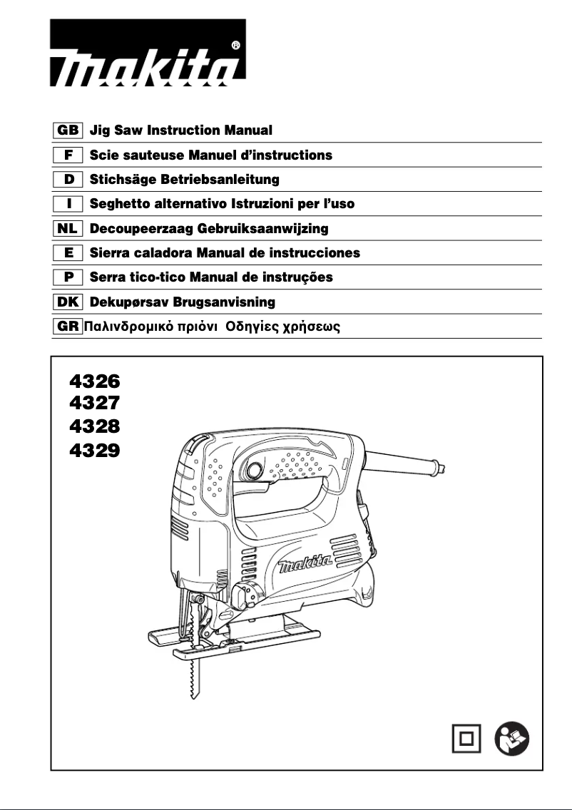 Page 1 de la notice Manuel utilisateur Makita 4329X