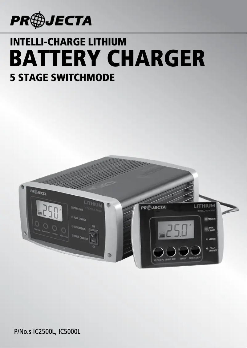 Page 1 de la notice Manuel utilisateur Projecta IC2500L