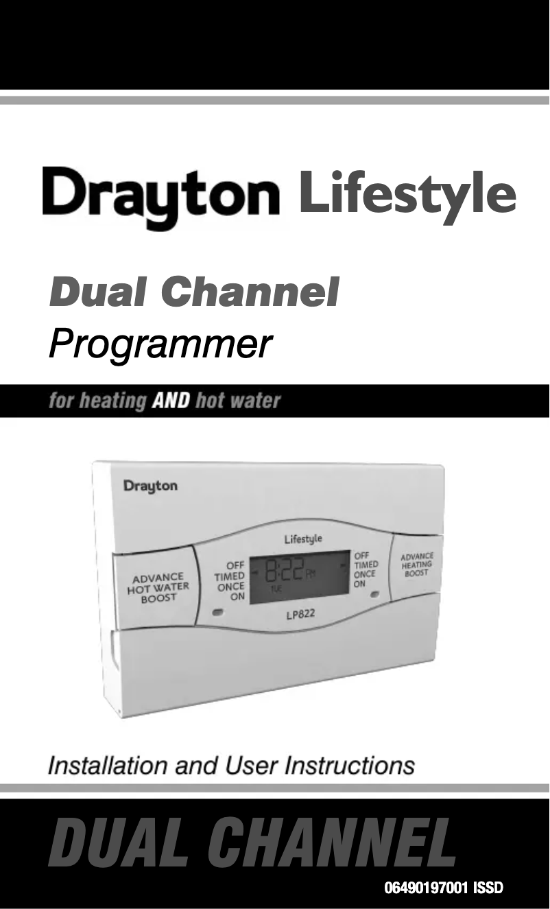 Page 1 de la notice Manuel utilisateur Drayton Lifestyle LP822